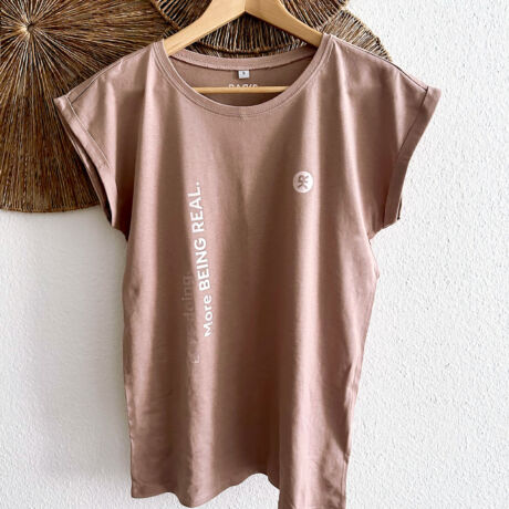 T-Shirt mit Spruch - Dusk Rose
